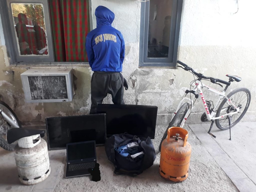Recuperaron valiosos bienes y aprehendieron al ladrón