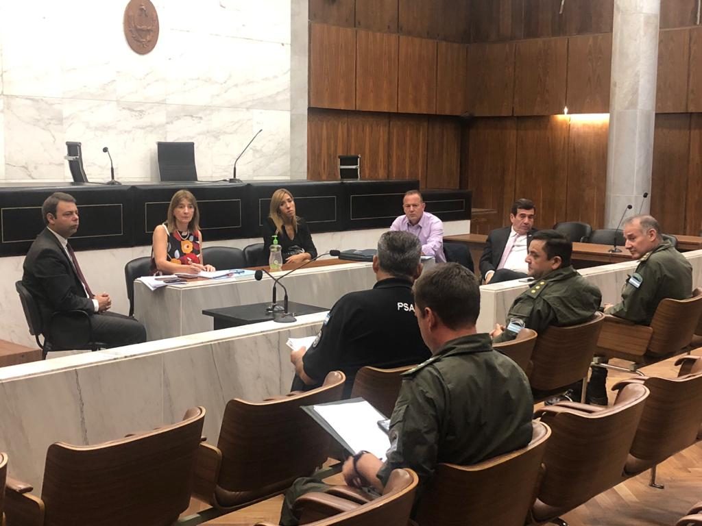 El Fiscal General de la provincia se reunió con la Fiscal Federal y fuerzas de seguridad
