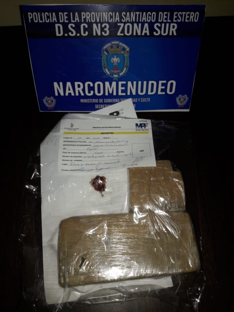 Lucha contra el Narcotráfico: Importantes secuestros y detenidos en la Ciudad Capital y Monte Quemado