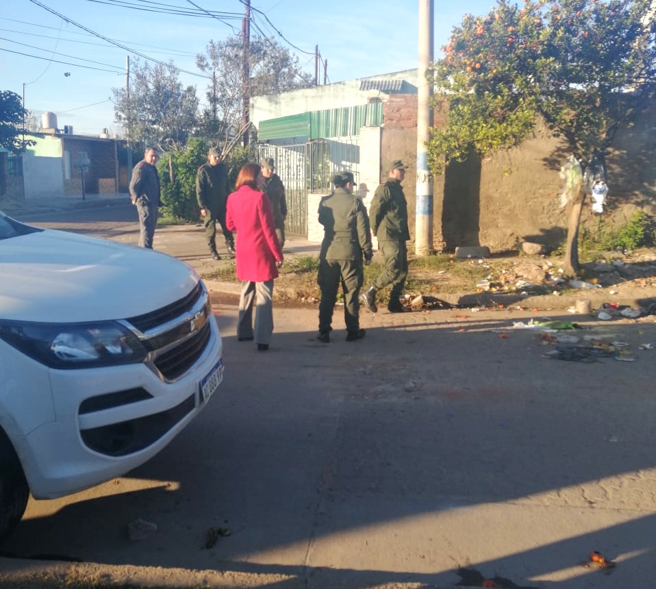 Fiscalía se encuentra realizando una inspección ocular en el domicilio de Silvia Maldonado