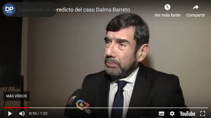El Fiscal General se refirió a la sentencia de los acusados por el crimen de la joven Dalma Barreto