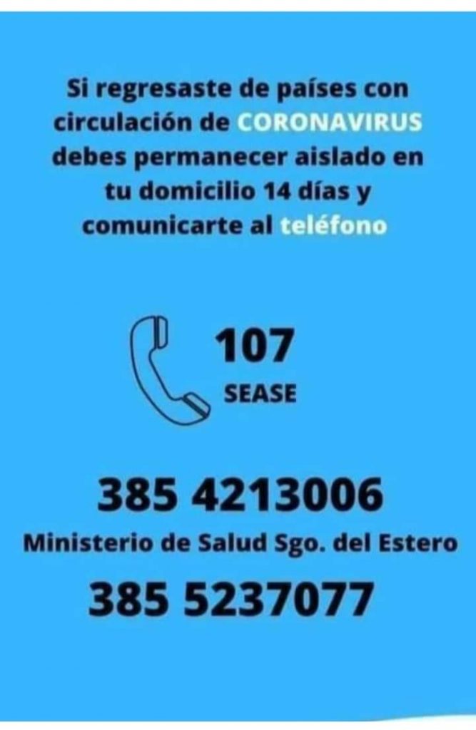 Información importante sobre el Coronavirus