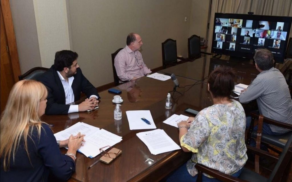 El Fiscal General participó de una videoconferencia con autoridades del Ministerio de Justicia y DDHH