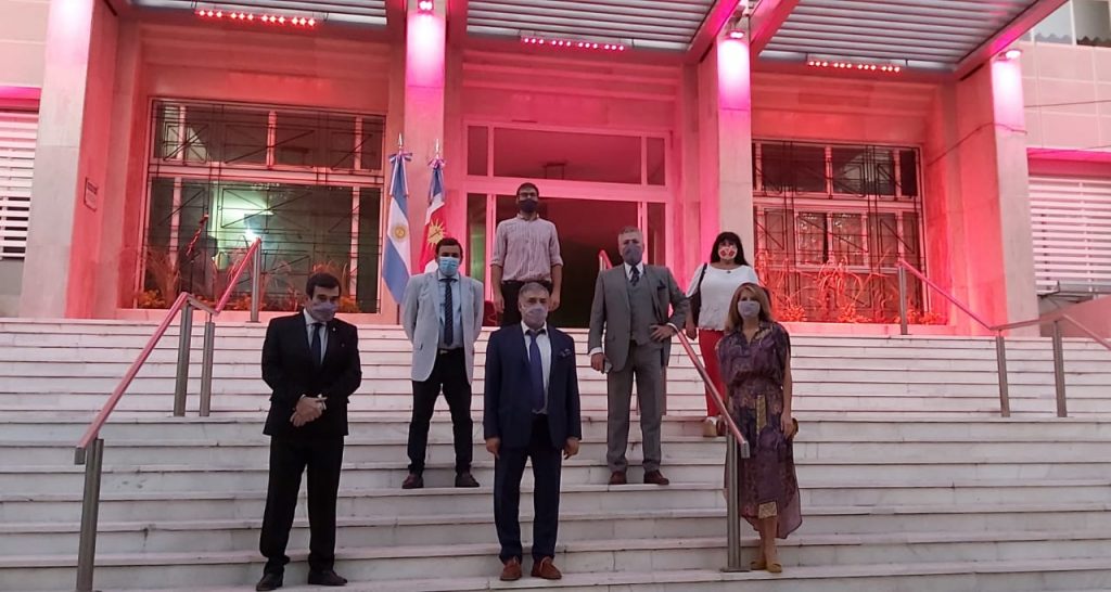 El Fiscal General de la Provincia asistió a la presentación de la Restauración de la Fachada del Palacio de Tribunales