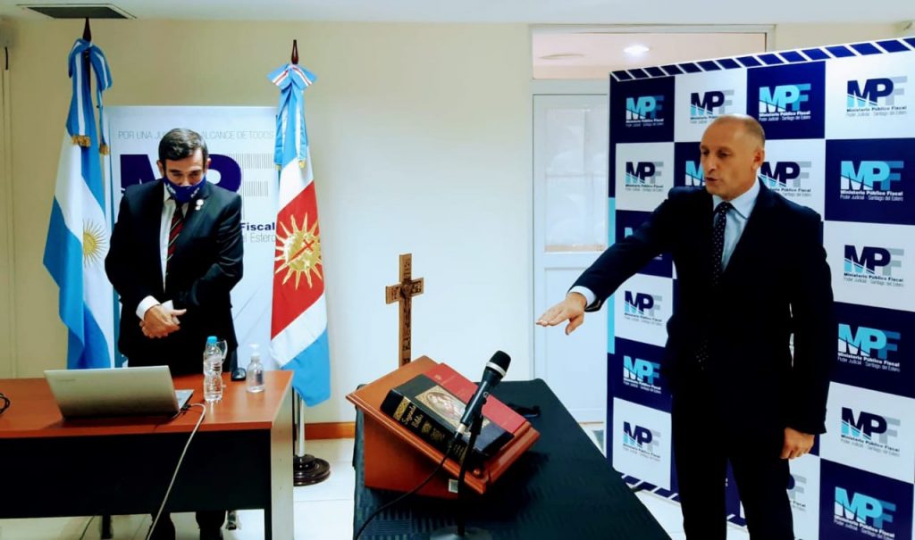 Mediante una ceremonia virtual juró nuevo Fiscal Auxiliar para Circunscripción Frías