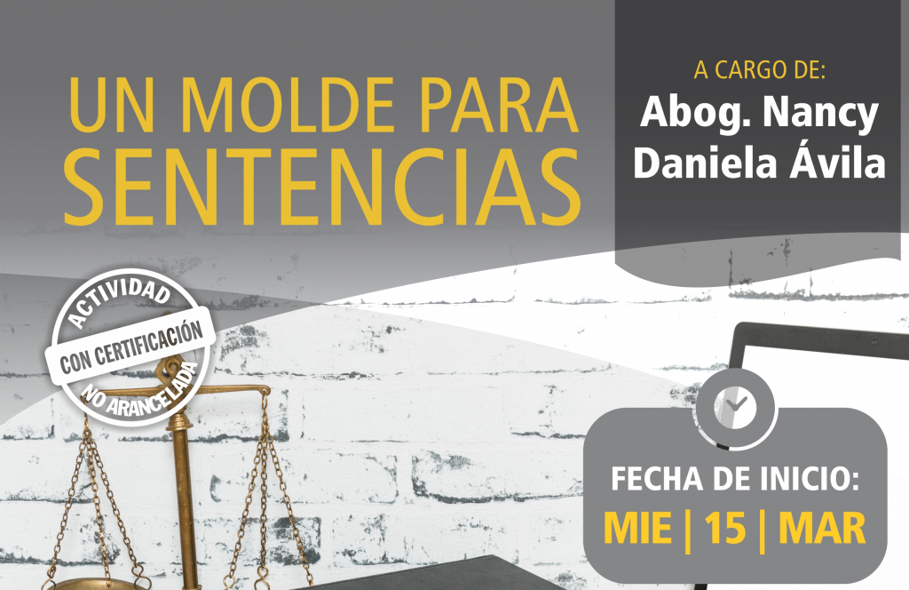 Un molde para Sentencias: Actividad gratuita con certificación