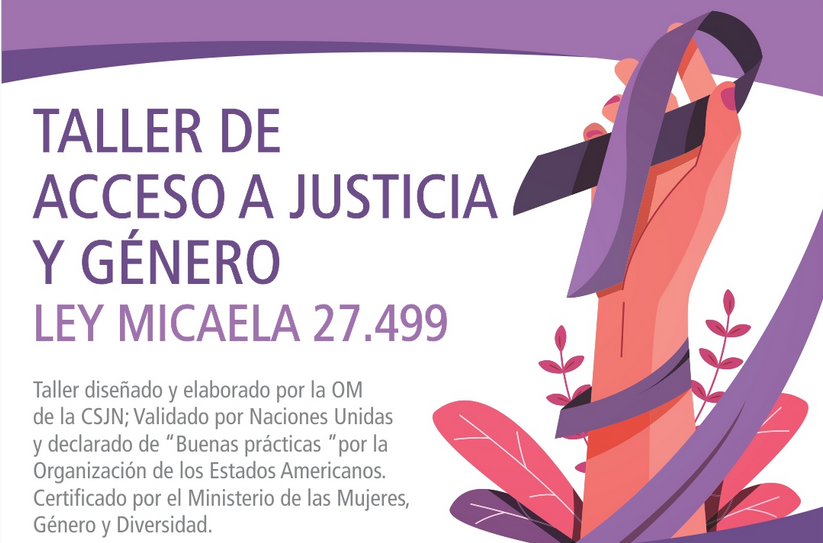 Taller de Acceso a Justicia y Género. Ley Micaela.